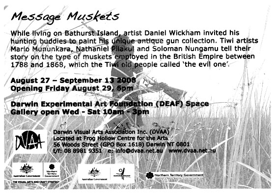Message muskets flyer